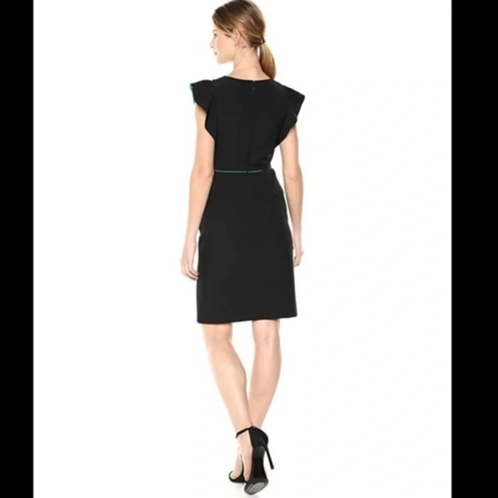 NWT Taylor Knee Length Flutter Sleeve Sheath Dress - Picture 2 of 5